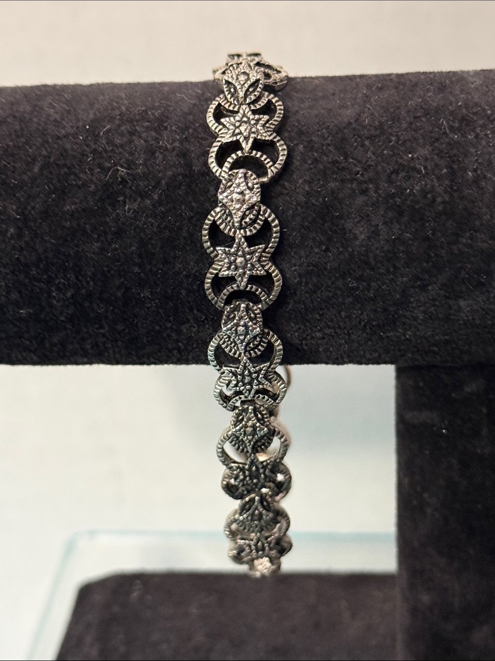 Vintage Silver-Tone Link Bracelet